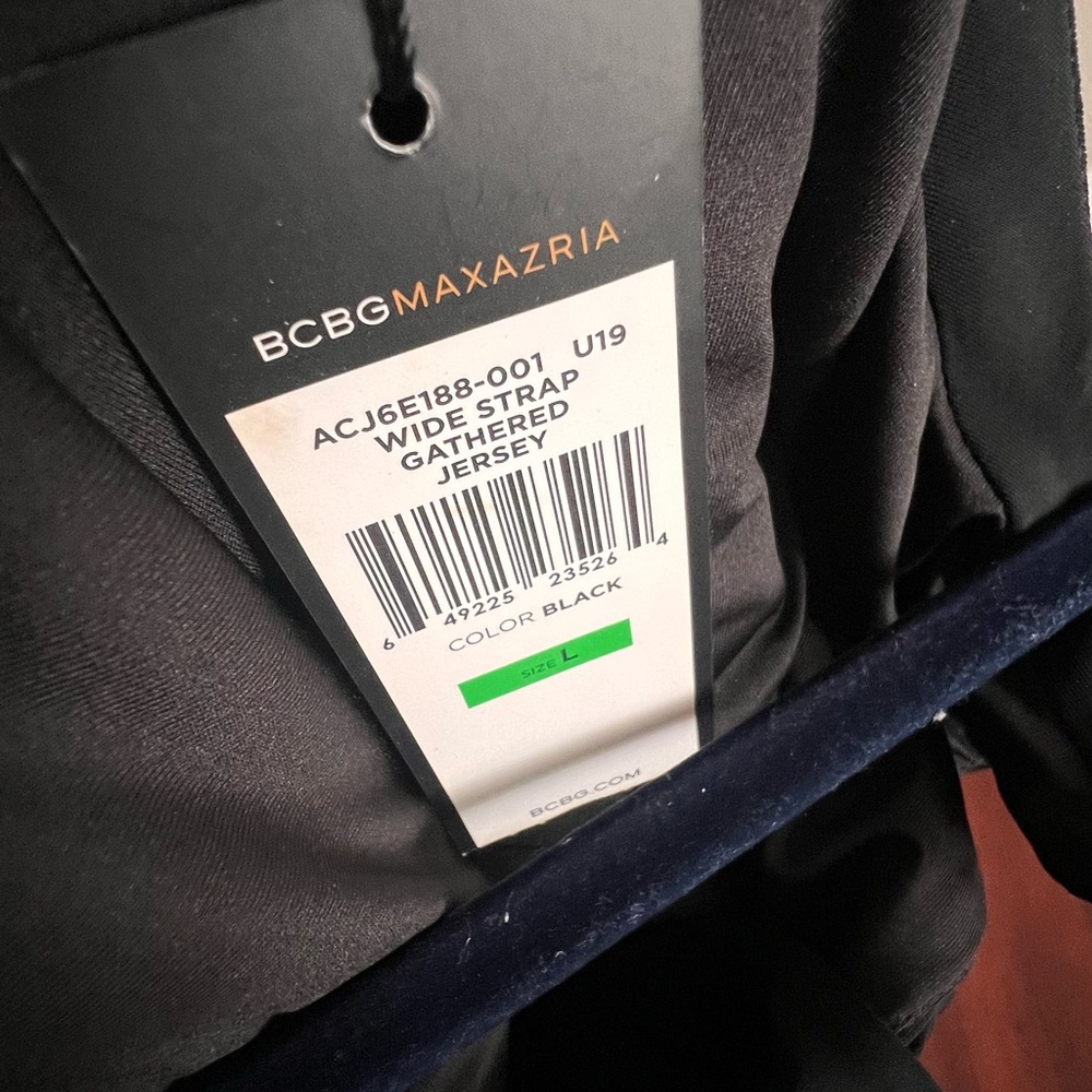 NWT BCBG MaxAzria Black Halter Cocktail Dress - Picture 2 of 4